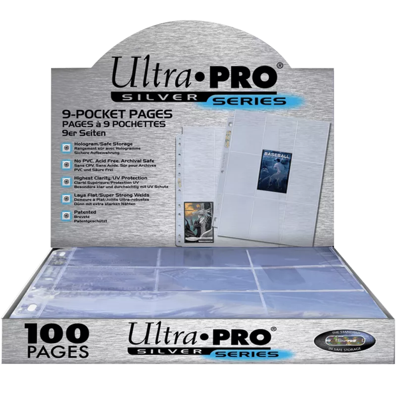 Ultra Pro - Feuilles de Classeur Silver (100)