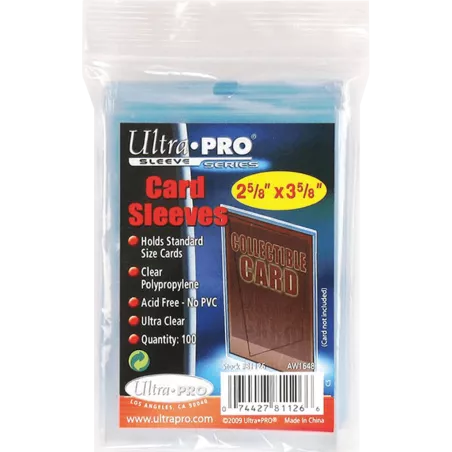 Ultra pro sleeves transparentes (100)