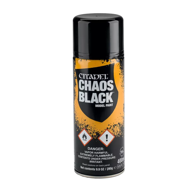 Citadel - Peinture Spray - Sous Couche - Chaos Black (400ml)