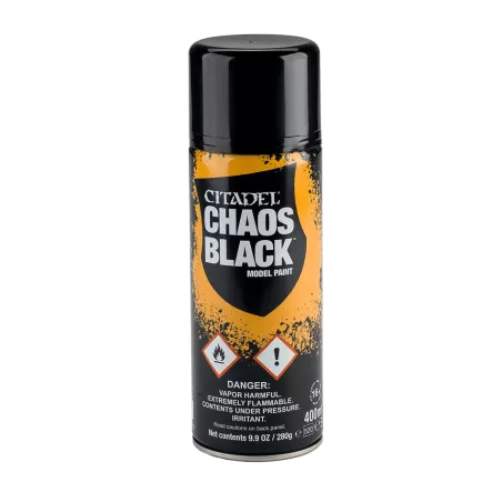 Citadel - Peinture Spray - Sous Couche - Chaos Black (400ml)