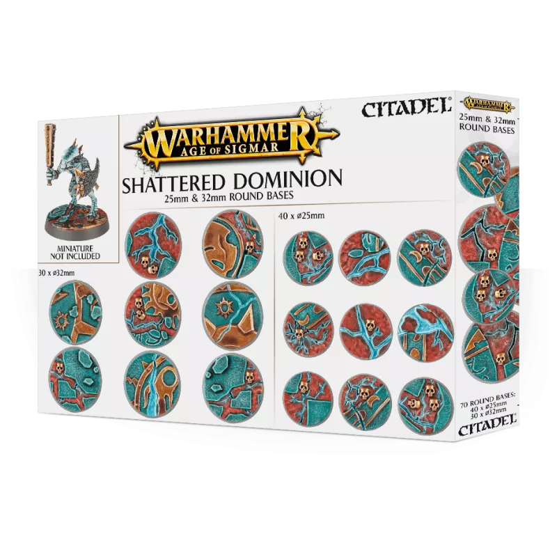 Citadel - Accessoire - Shattered Dominion - Socles ronds 25 et 32mm