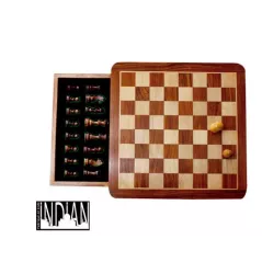 Jeu Échecs - Magnétique en Bois avec Tiroir de rangement – 25cm