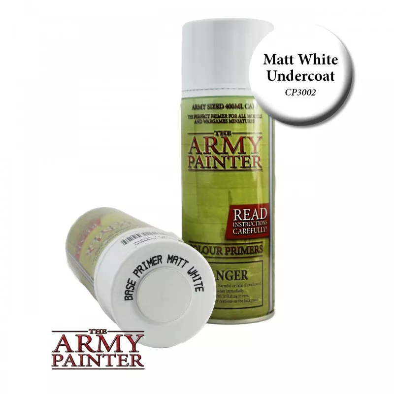 Army Painter - Peinture Spray - Sous Couche - Matt White (400ml)