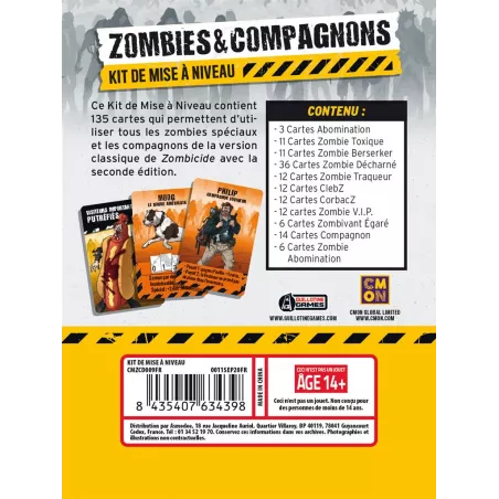 Zombicide - Zombies & Compagnons (Mise à Niveau)