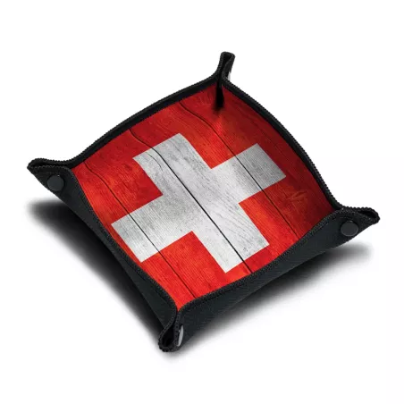 Piste de dés - Wood Swiss Flag