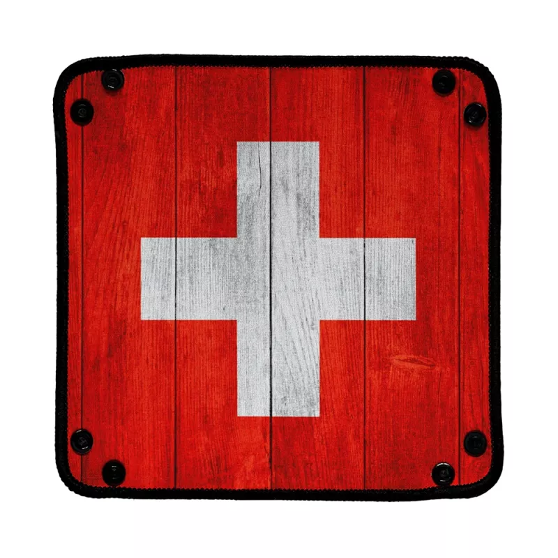 Piste de dés - Wood Swiss Flag