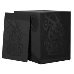 Dragon Shield - Deck Box - Double Shell - Revised - Shadow Black/Black