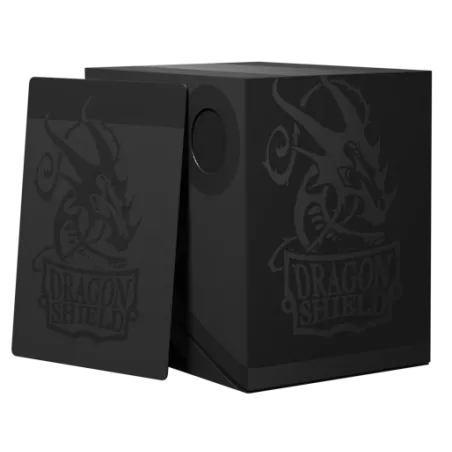 Dragon Shield - Deck Box - Double Shell - Revised - Shadow Black/Black