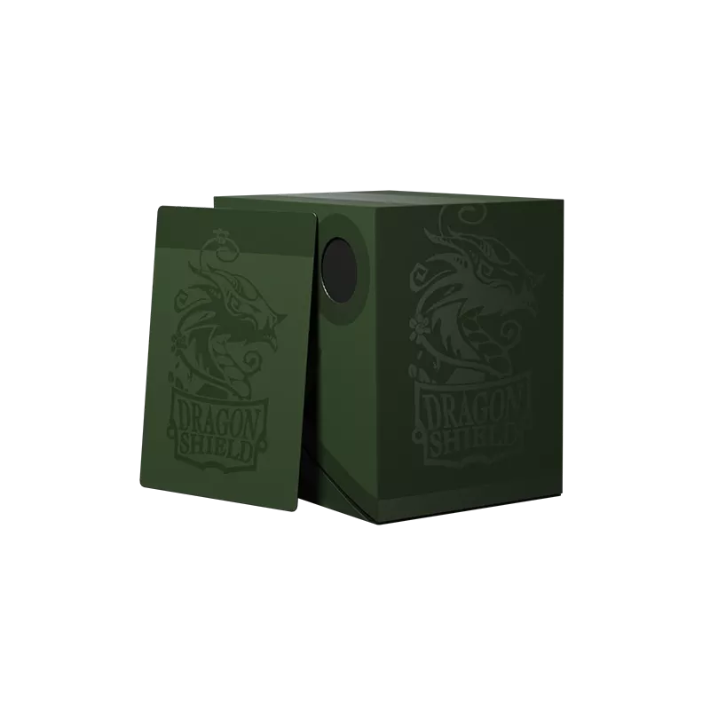 Dragon Shield - Deck Box - Double Shell - Revised - Forest Green/Black