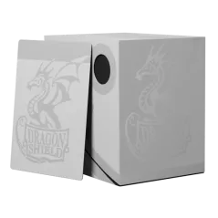 Dragon Shield - Deck Box - Double Shell - Revised - Ashen White/Black