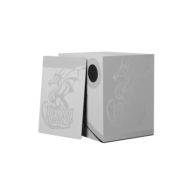 Dragon Shield - Deck Box - Double Shell - Revised - Ashen White/Black