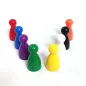 Lot de 8 Pions Ronds en Plastiques