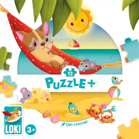 Puzzle - 12p - Loki - Loki À La Plage