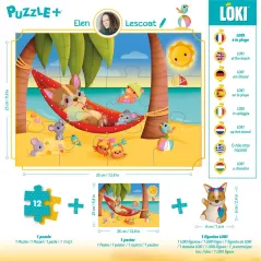 Puzzle - 12p - Loki - Loki À La Plage