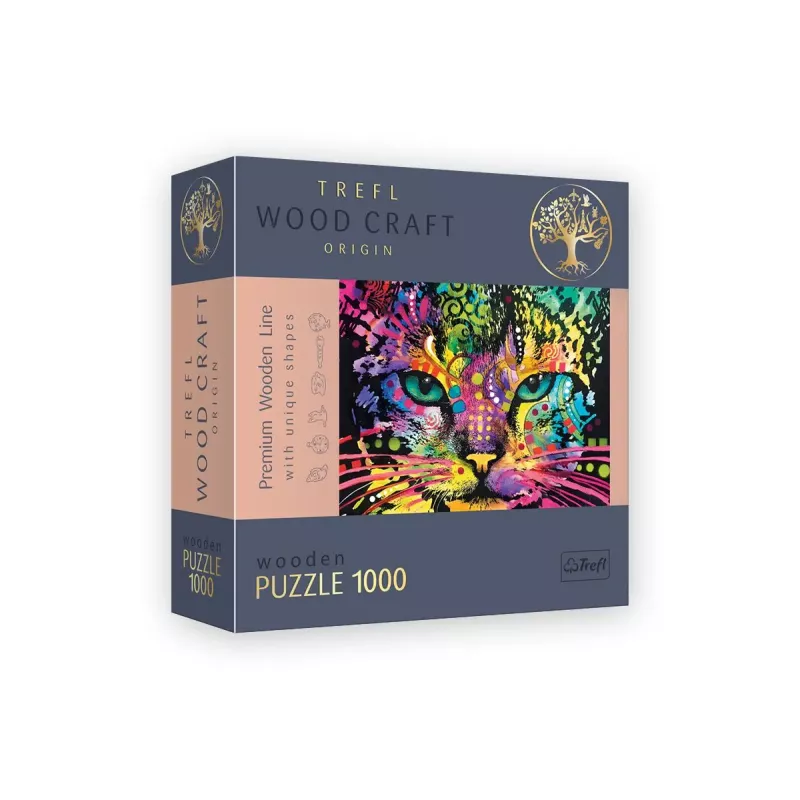 Puzzle - 1000p - Colorful Cat