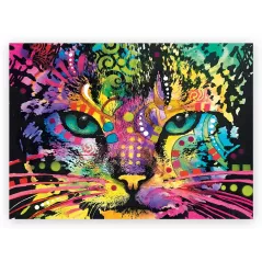 Puzzle - 1000p - Colorful Cat