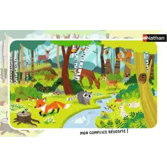 Puzzle Cadre - Nathan - 15p - Les Animaux de la Forêt