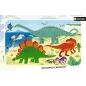 Puzzle Cadre - Nathan - 15p - Les Dinosaures