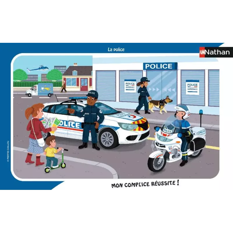 Puzzle Cadre - Nathan - 15p - La Police