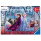 Puzzle - Ravensburger - 2x12p - La reine des Neiges II - Voyage vers l'Inconnu