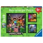 Puzzle - Ravensburger - 3x49p - Biomes de Minecraft