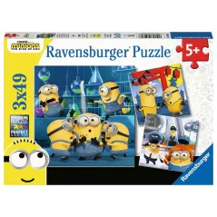 Puzzle - Ravensburger - 3x49p - Drôles de Minions