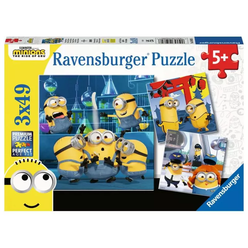 Puzzle - Ravensburger - 3x49p - Drôles de Minions