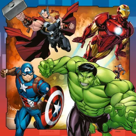 Puzzle - Ravensburger - 3x49p - Les puissants Avengers