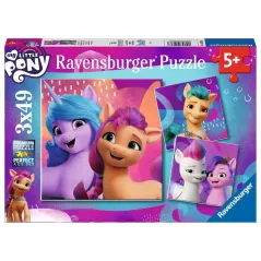 Puzzle - Ravensburger - 3x49p - My Little Pony - Magnifiques Poneys