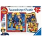 Puzzle - Ravensburger - 3x49p - Notre Héros Sam le Pompier