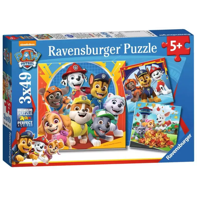 Puzzle - Ravensburger - 3x49p - Pat'Patrouille - Prêt à Secourir