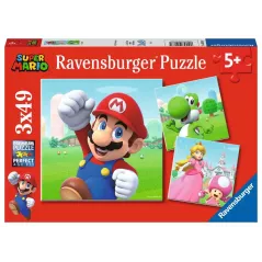 Puzzle - Ravensburger - 3x49p - Super Mario