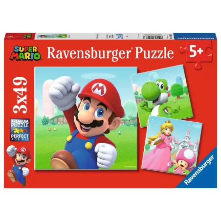 Puzzle - Ravensburger - 3x49p - Super Mario