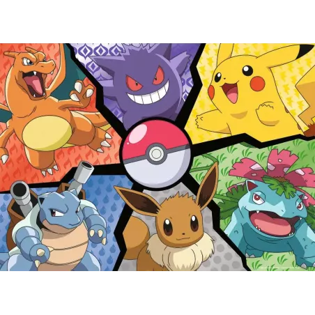 Puzzle - Nathan - 100p - Pokemon - Pikachu Evoli et Cie