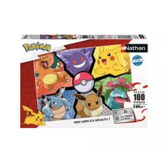 Puzzle - Nathan - 100p - Pokemon - Pikachu Evoli et Cie