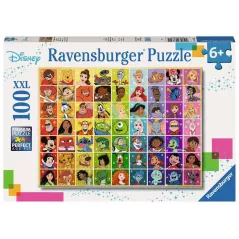 Puzzle - Ravensburger - 100p XXL - Disney - La Palette de Couleurs