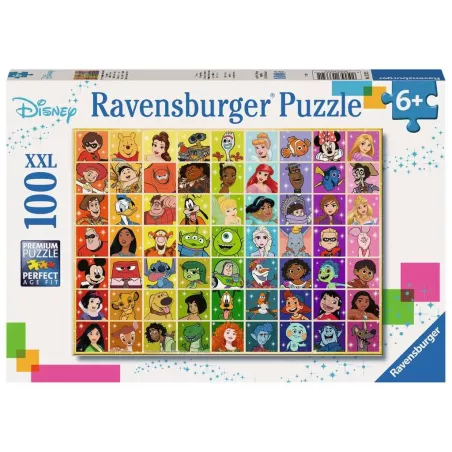 Puzzle - Ravensburger - 100p XXL - Disney - La Palette de Couleurs