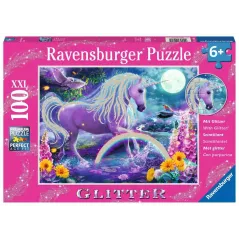 Puzzle - Ravensburger - 100p XXL - Licorne scintillante