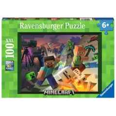 Puzzle - Ravensburger - 100p XXL - Monstres de Minecraft