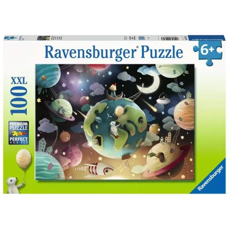 Puzzle - Ravensburger - 100p XXL - Planètes fantastiques