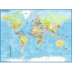 Puzzle - Ravensburger - 200p XXL - Carte du Monde