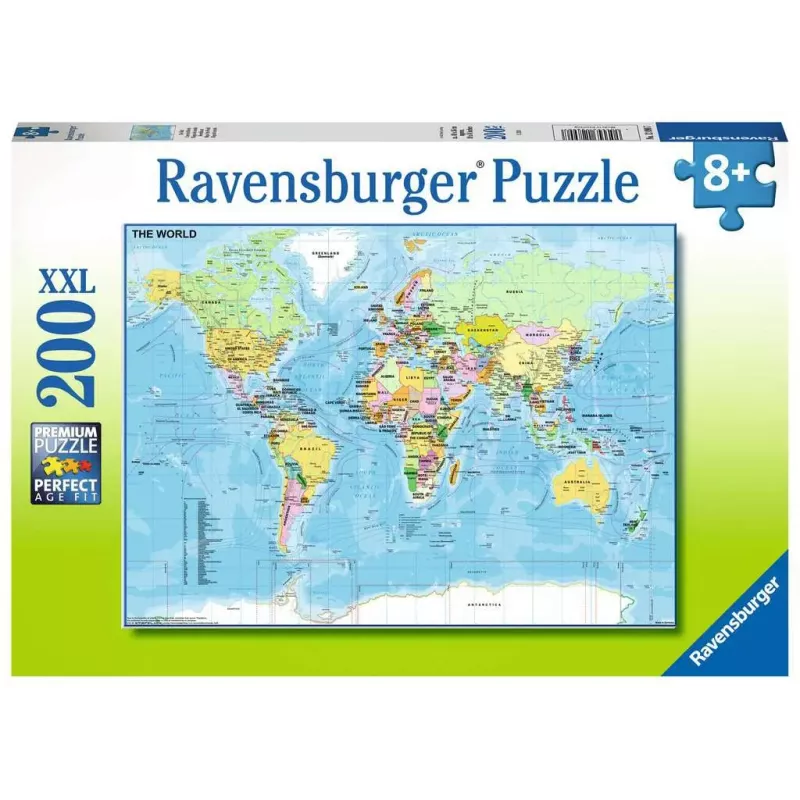 Puzzle - Ravensburger - 200p XXL - Carte du Monde