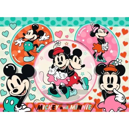 Puzzle - Ravensburger - 150p XXL - Disney - Mickey et Minnie amoureux