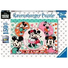 Puzzle - Ravensburger - 150p XXL - Disney - Mickey et Minnie amoureux