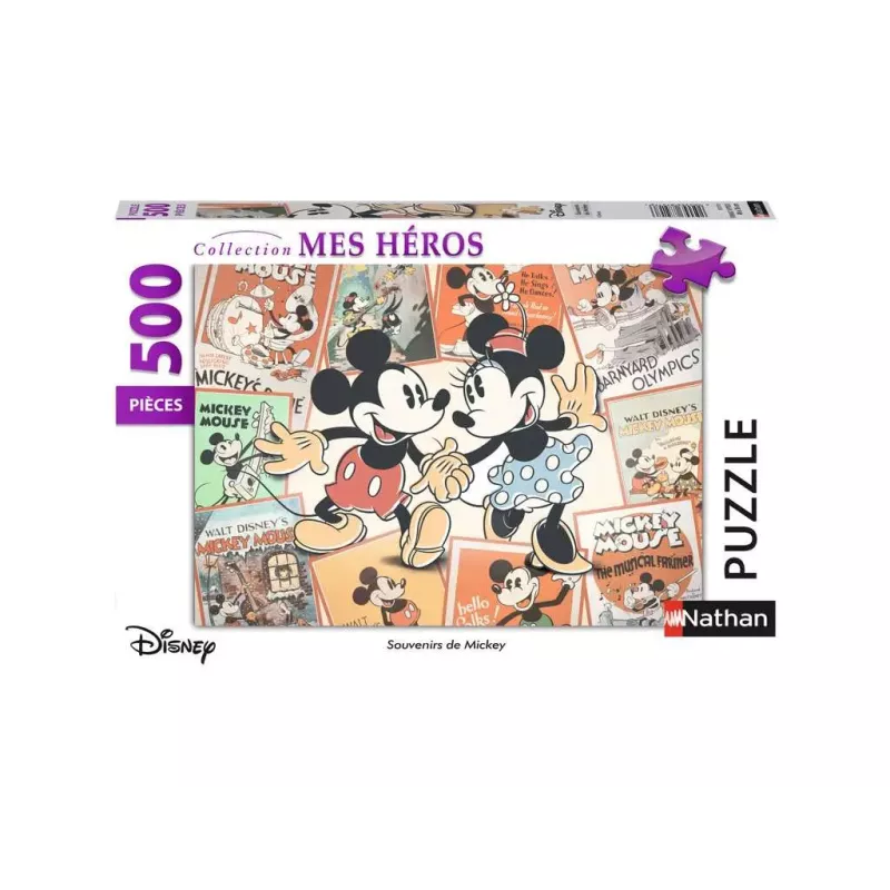 Puzzle - Nathan - 500p - Disney - Souvenirs de Mickey