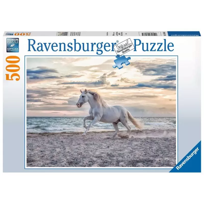 Puzzle - Ravensburger - 500p - Cheval sur la plage