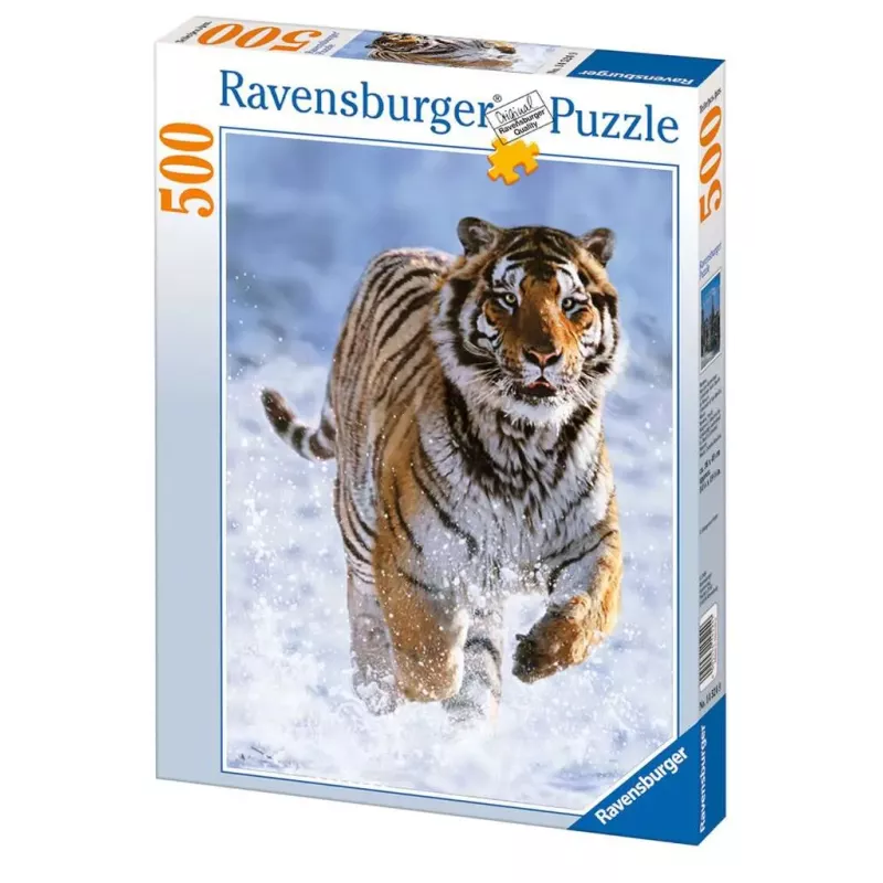 Puzzle - Ravensburger - 500p - Tigre dans la neige