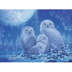 Puzzle Star Line - Ravensburger - 500p - Chouettes au clair de lune