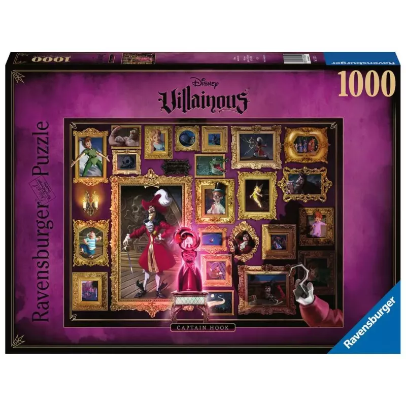 Puzzle - Ravensburger - 1000p - Capitaine Crochet (Collection Disney Villainous)