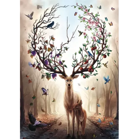 Puzzle - Ravensburger - 1000p - Cerf fantastique